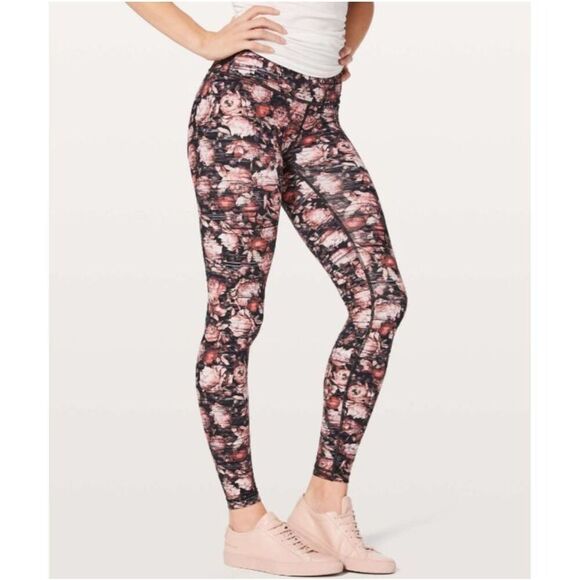 Lululemon Wunder Under Hi-Rise Tight *Nulux Peony Multi, Size 6 Leggings NEW - Picture 1 of 9